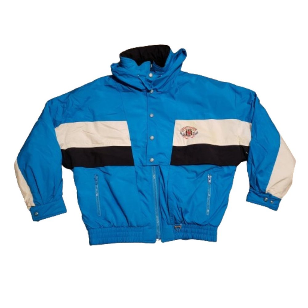 Vintage Tyrolia Sport D'Hiver Ski Jacket Blue Men's XL Retro Winter Fall 80s 90s
